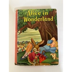 Vintage Alice in Wonderland Hardcover 1945